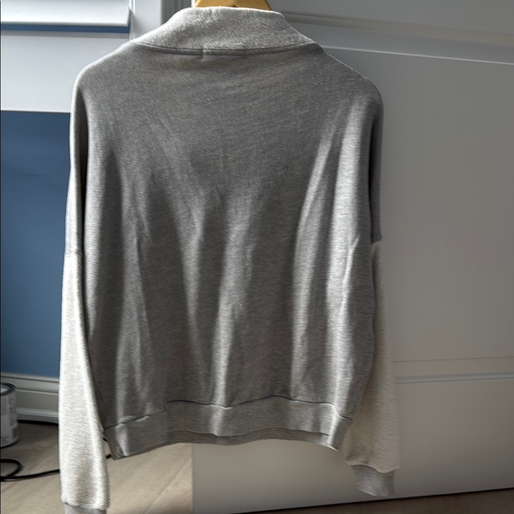 perfectwhitetee Gray and Cream Hoodie - Picture 4 of 4